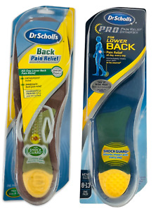 2 pack DR. SCHOLL'S Back Pain Relief Orthotics Insoles MEN'S Size 8-13 Fast Ship