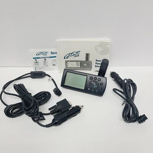 Garmin GPS III Handheld Hiking, Camping, Travel, Portable Tested + Extras - Picture 1 of 18