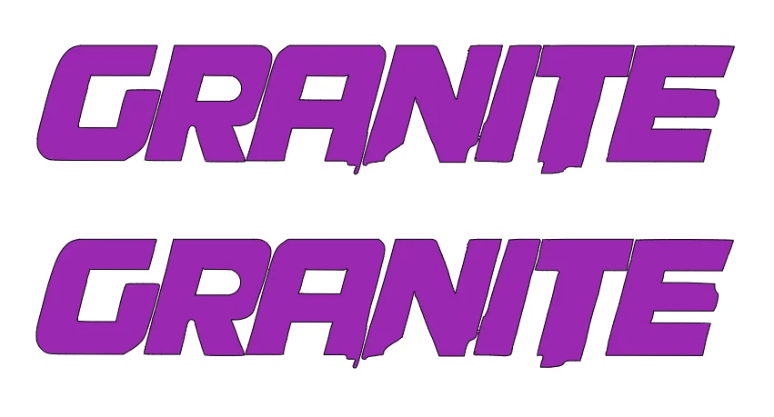 Arrma GRANITE DIE-CUT Decal Sticker ( 2 PCS ) Offroad RC Truck NEW - Image 1 of 1