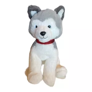 FOA Schwarz Realistic Husky Dog Plush Gray & White Puppy Stuffed Animal Toy - Picture 1 of 14