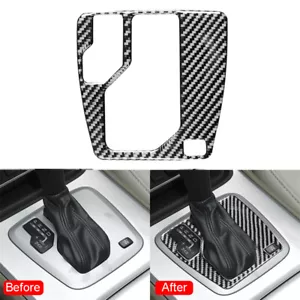 Carbon Fiber Gear Shift Shifter Panel Cover Trim For Volvo XC90 2003-2014 2010 - Foto 1 di 8