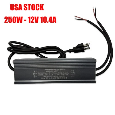 LED Power Supply 250W IP67 Waterproof Outdoor Driver AC110V to DC24V Transformer - Image 1 of 4