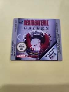 Stickers - Étiquette De Remplacement Pour Resident Evil Gaiden - Gameboy Color - Picture 1 of 2