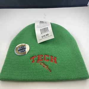 Tech KNIT BEANIE HAT CAP ADULT ONE SIZE NWT My Town USA Green - Picture 1 of 6