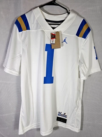 Jordan UCLA Bruins #1 NCAA Licensed Football Jersey Mens M L XL White Nike - NWT Cover