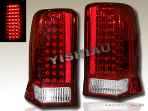 2002-2006 03 04 CADILLAC ESCALADE RED LED TAIL LIGHTS - Picture 1 of 2