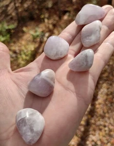 AMAZEZ AMETHYST AZEZTULITE BEAUTFUL POLISHED PURIFICATION CRYSTAL LOT *2 - Picture 1 of 9