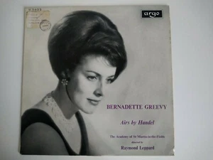 BERNADETTE GREEVY Airs by Handel Directed by Raymond Leppard 12" Vinyl LP Record - Picture 1 of 4
