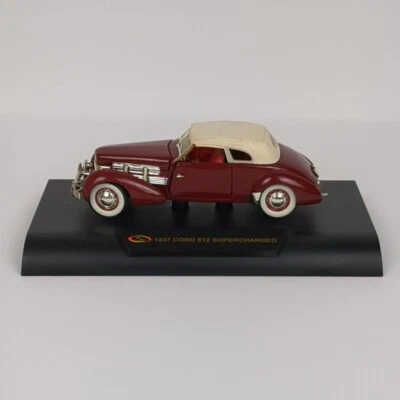 Signature Models 1937 Cord 812 Supercharged Coupe Burgundy 1:32 Scale Diecast  - Image 1 of 4