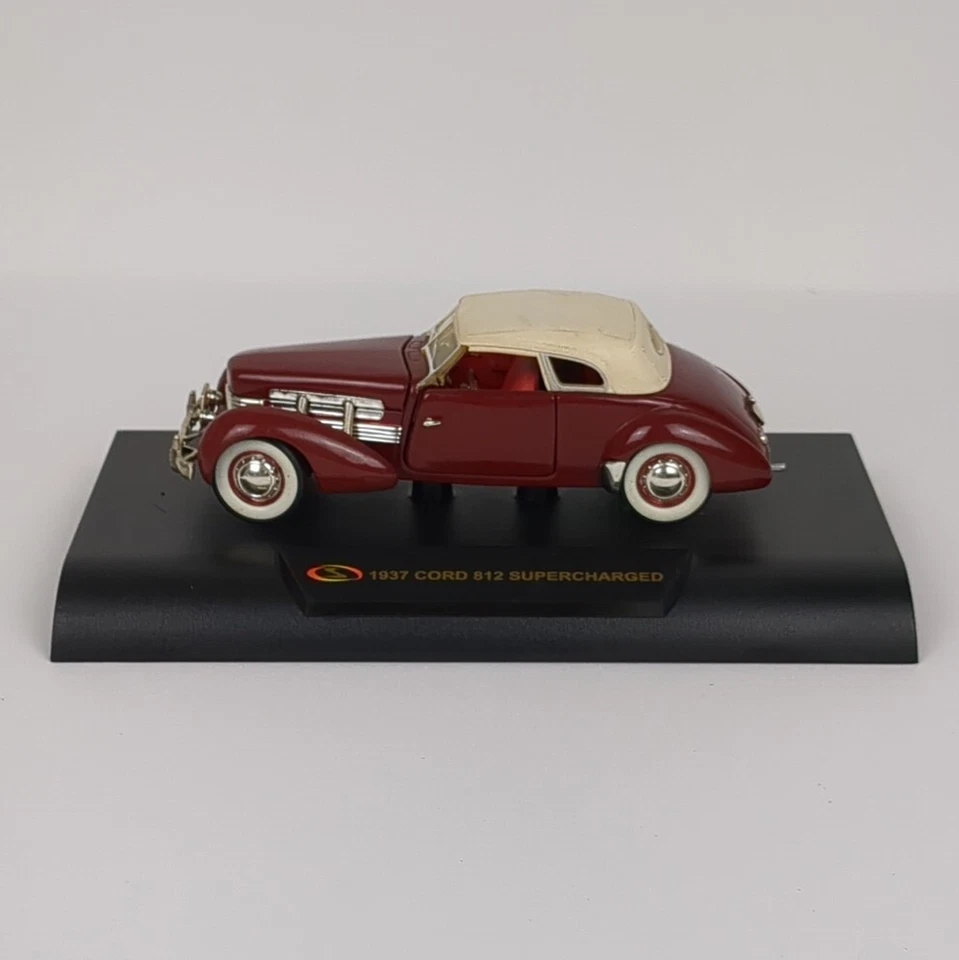 Signature Models 1937 Cord 812 Supercharged Coupe Burgundy 1:32 Scale Diecast  - Image 1 of 4