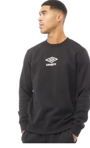 Umbro Men's Retro GYM Sweat Top SHIRT SPORT Casual Leisure black WHITE SIZE 3XL - Picture 1 of 5