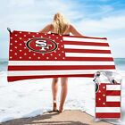 Serviette de sport à séchage rapide des 49ers de San Francisco serviette de camping plage 27,5 x 55 pouces