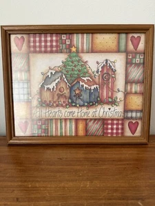 All Hearts Come Home For Christmas Picture Home Interiors Wall Decorative Art - Picture 1 of 6