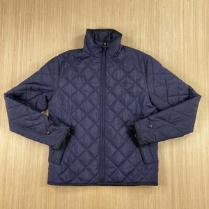 Chaqueta Deportiva Polo Ralph Lauren Para Hombre Pequeña Azul Acolchada Bolsillo Cremallera Completa Poni - Imagen 1 de 12