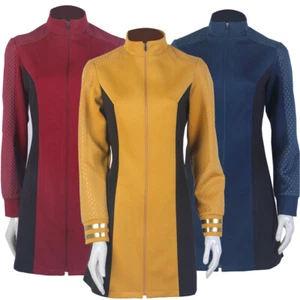 For Strange New Worlds Cosplay Number One Gold Blue Red Dress Starfleet Uniforms - Picture 1 of 12