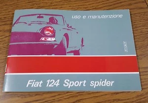 Uso e manutenzione Fiat 124 Sport Spider terza serie III series high quality - Foto 1 di 1