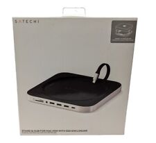 Satechi ST-MMSHS Stand and Hub For Mac Mini with SSD Enclosure - Silver