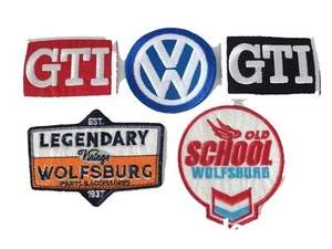+ Juego de 5 parches/parches/pegatinas, GTI, VW, Old School Legendary WOB - Imagen 1 de 1