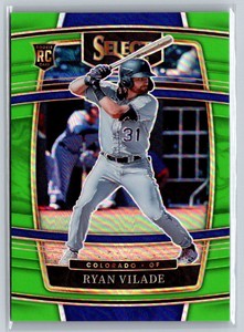 2022 Panini Select Ryan Vilade Neon Green  #9 L1