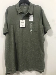 SONOMA - MEN - THE SUPERSOFT JERSEY POLO- GREEN - SIZE XXL     (TW-4036) - Picture 1 of 6