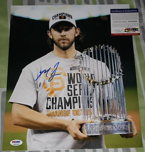 Madison Bumgarner signed 11 x 14, San Francisco Giants, 2014 World Series, PSA - Picture 1 of 2