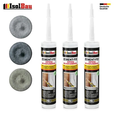 Zement-Fix Reparaturmörtel 1-48 x 300ml Betongrau Dunkelgrau Zementgrau Express - Bild 1 von 4
