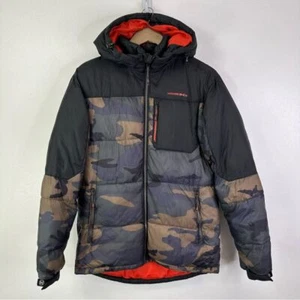 Hawke & Co Dynamic Sport Fiber Puffer Coat Green Camo Size S - Picture 1 of 12