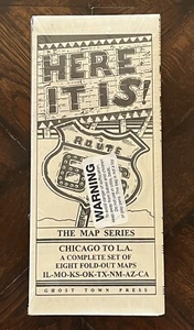 "Here It Is!" The Route 66 Map Series 8 FOLD OUT MAPS McClanahan & Ross UNOPENED - Picture 1 of 2