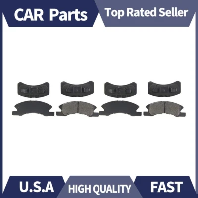 Front + Rear Posi-Quiet Ceramic Brake Pads 2 Set For 2014 2015 Mitsubishi Mirage - Image 1 of 3