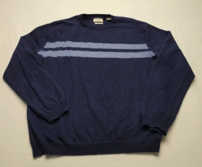 Weatherproof Vintage Men's Blue Merino Cashmere Blend Crewneck Sweater Size XL - Image 1 of 4