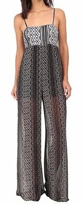 BCBGeneration без рукавов макси комбинезон черный комбо XXS/XS новый с ярлыками $118.00 - Изображение 1 из 4