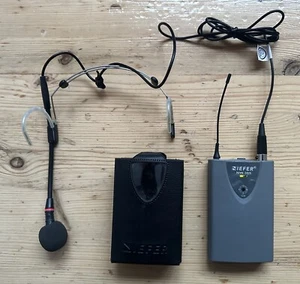 Pocket transmitter Neifer NW 305 + headset Microphone AKG C555 L Work No Tested - Picture 1 of 22
