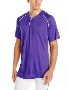 Wilson Sporting Goods Double Bar Mesh 2-Button Jersey, Adult Large, Purple - Picture 1 of 2