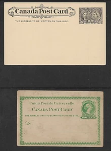 CANADÁ 10 TARJETAS POSTALES ESTACIONARIAS TEMPRANAS (8 VICTORIANAS 2 EVII) USADAS VER ESCANEOS - Imagen 1 de 5