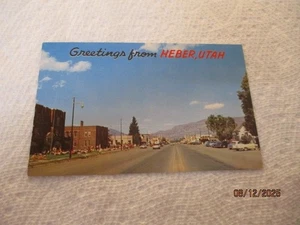 HEBER UTAH, Greetings from postcard - Picture 1 of 2