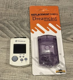 Dreamcast VMU Replacement Shell Atomic Purple w/ Visual Memory Unit