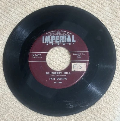 Blueberry Hill by Fats Domino 45 RPM Vinyl Record - Image 1 of 2