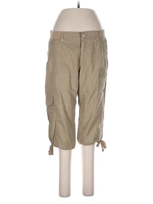 Pantalones de lino marrón para mujer Gloria Vanderbilt 10 Foto 1 de 4