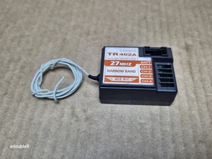 Thunder Tiger Ace RC TR402A 27MHz 4 Channel AM Radio Receiver EB4 MTA4 Nitro RC  - Picture 1 of 6
