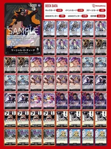 Juego de Cartas One Piece Negro Teach Deck 51 Cartas Juego Usado - Imagen 1 de 1