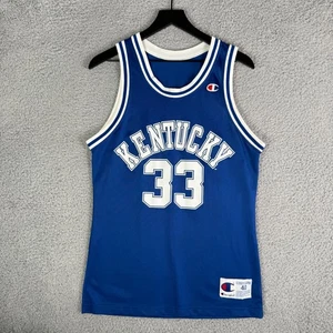 Camiseta deportiva de baloncesto vintage Kentucky Wildcats Champion para hombre talla 40 azul #33 años 90 - Imagen 1 de 7