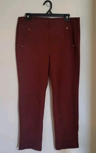 Chico’s Red Orange Rust Color Pants Petite US 10P - Picture 1 of 11