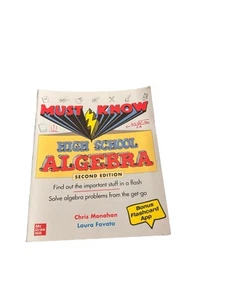 Must Know High School Algebra, Second Edition by Christopher Monahan Paperback - Picture 1 of 2