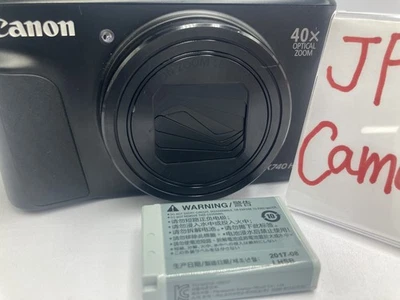 Excellent Canon PowerShot SX740 HS black Compact Digital Camera Zoom 2282 - Image 1 of 4