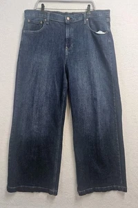Gap High Rise Stride Wide Leg Jeans Womens Size 35/20R Medium Wash Blue - Picture 1 of 10
