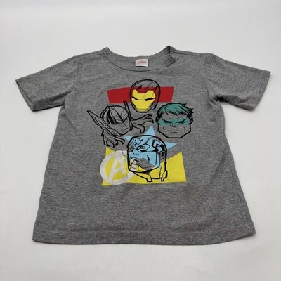 Marvel Avangers T-shirt Youth Boys Size 6 Gray Graphic Print Logo.#38825 - Image 1 of 4