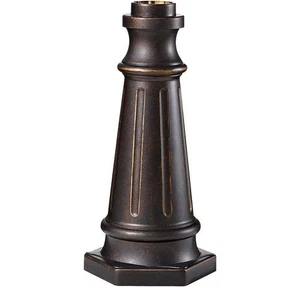 Grecian Bronze Postbase from the Outdoor Post Base Collection - Picture 1 of 2