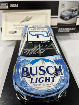2024 AUTOGRAPHED COA Ross Chastain #1 Busch light Camaro ZL1 - Image 1 of 4