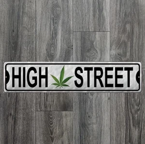 High Street 18" x 4" Novelty Metal Sign Made In The USA Shrink Wrapped New! - Picture 1 of 2