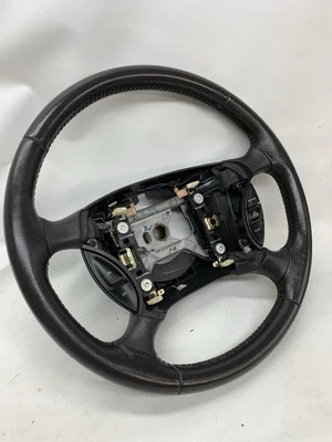 1994-2004 Ford Mustang Leather Wrapped Steering Wheel Genuine OEM Dark Gray - Image 1 of 4